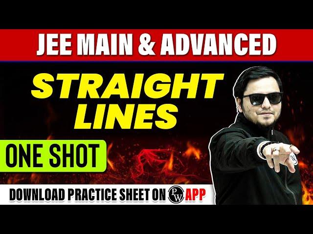 STRAIGHT LINES in 1 Shot - All Concepts, Tricks & PYQs Covered | JEE Main & Advanced