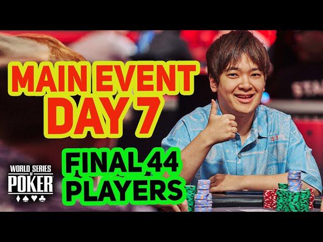 World Series of Poker Main Event 2023 | Day 7 with Masato Yokosawa