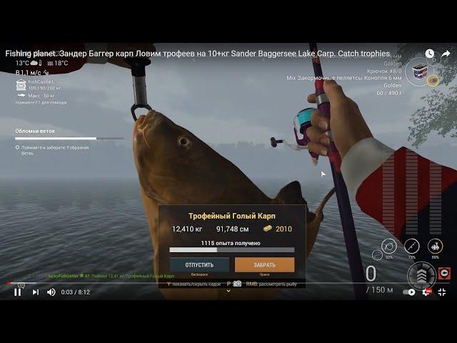 Fishing planet. Зандер Баггер:  Карпы Трофейный на 10+кг