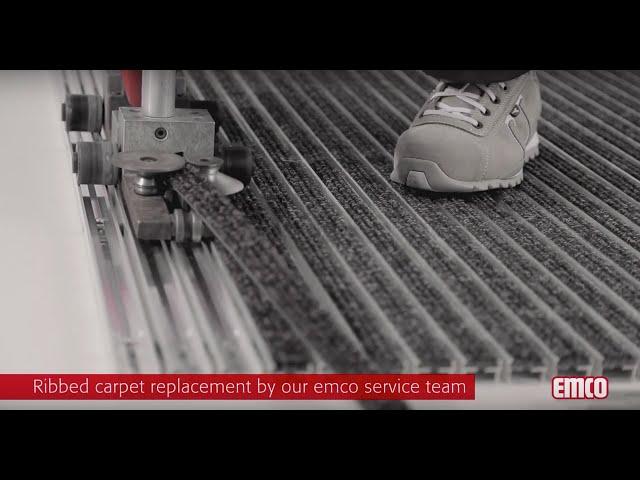 emco entrance mats service: ribbed carpet replacement (english)