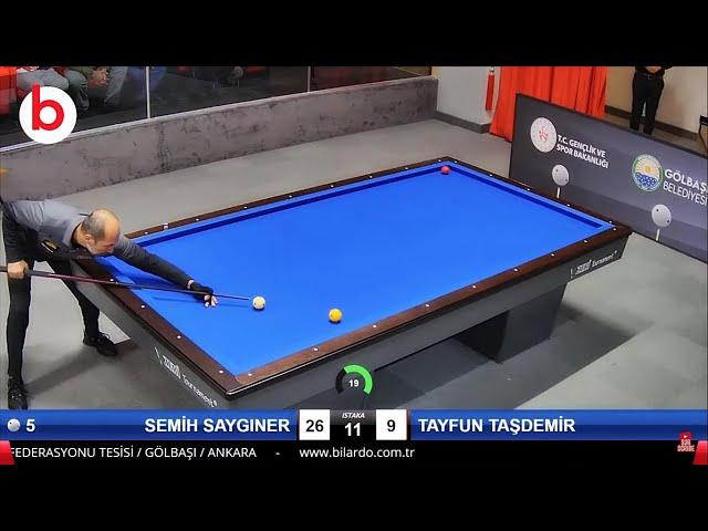 Semih Saygıner Vs Tayfun Taşdemir - 3 BANT BİLARDO ŞAMPİYONASI 3.ETAP 2021 - 3 Cushion Billiards 당구