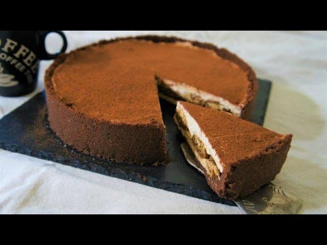 Tiramisu cheesecake I NO EGGS! Easy recipe!