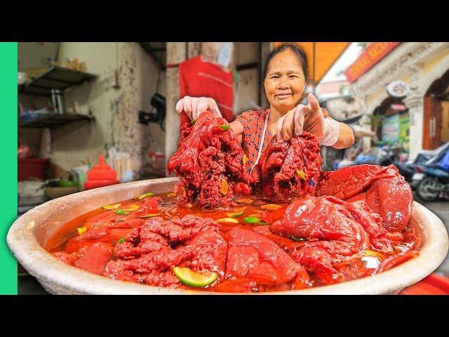 Blood Red Jellyfish!! EXTREME Vietnam Street Food!!