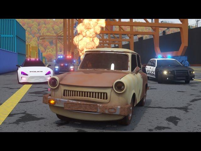 Catching Ace the Lemon Car - Sergeant Cooper the Police Car 2 | Police Chase Videos For Children