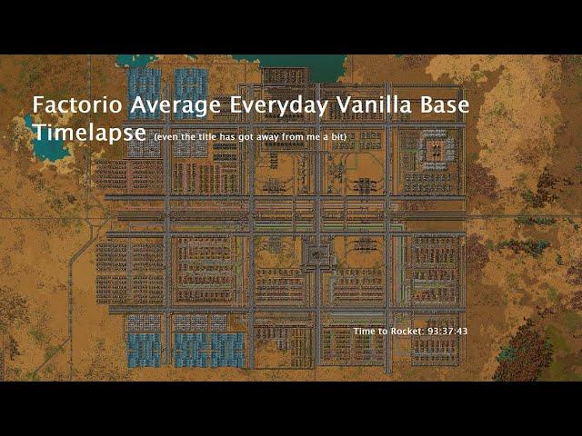 Factorio Average Everyday Vanilla Base Timelapse