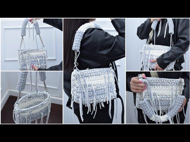 Trend 2024 Simple crochet bag Easy for beginners Тренд 2024 Простая сумка Вязание крючком