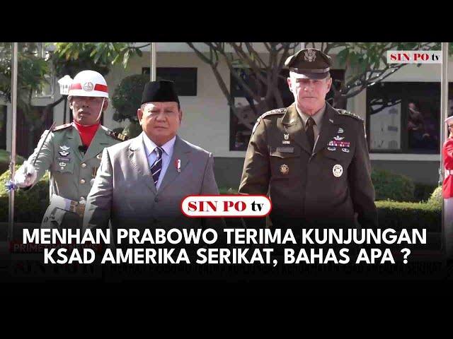 Menhan Prabowo Terima Kunjungan KSAD Amerika Serikat, Bahas Apa ?