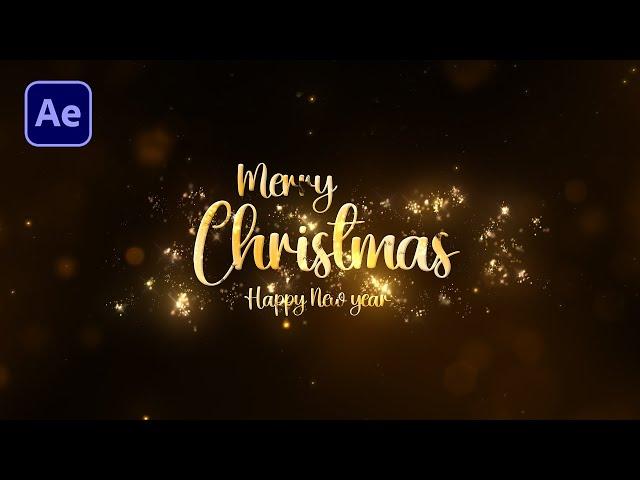 Make Chritsmas Greeting Animation in After Effects - Full Tutorial - No Plugins