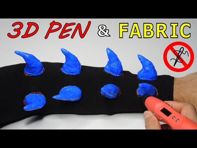 3D Pen on Fabric- 5 CLEVER Uses for Costumes / Cosplay