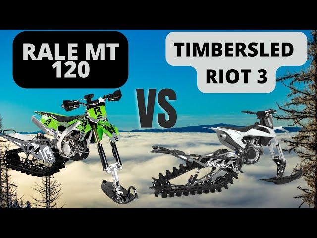 2022 Timbersled Riot 3 Vs 2022 Rale 120MT Snowbike Kit - First Ride & Initial Impressions