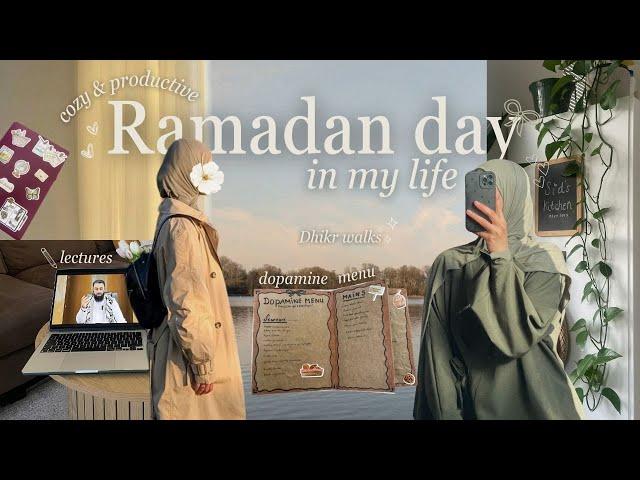 Ramadan Vlog  | Muslimah Dopamine Menu, lots of Quran, Dhikr walks & more ౨ৎ