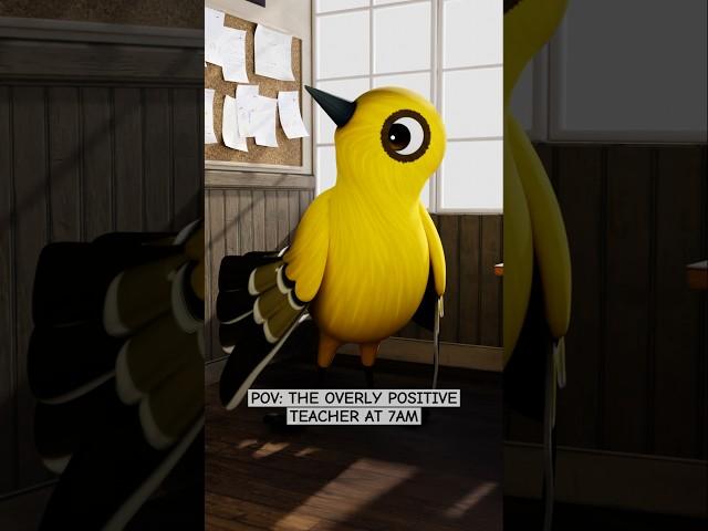 Overly Positive Songbird (Animation Meme) @barryalann9571 #funny #cat #animation #meme