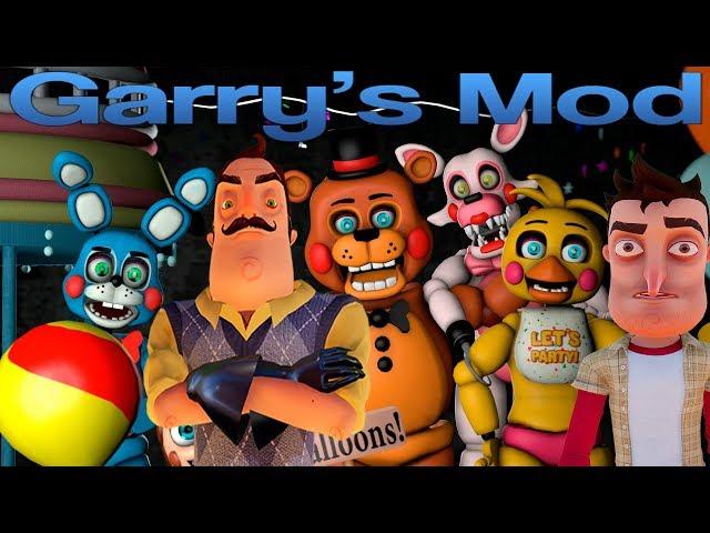 ШОУ ХРИПЛЫХ!АНИМАТРОНИКИ ПУГАЮТ ОХРАННИКА FNAF 2 COOP!ИГРА ПРИВЕТ СОСЕД В GARRY'S MOD!HELLO NEIGHBOR