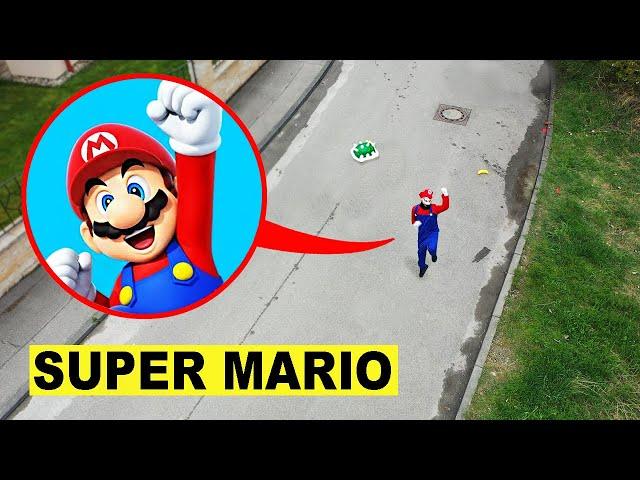 DRONE catches SUPER MARIO BROS. on haunted playground at 3AM!!