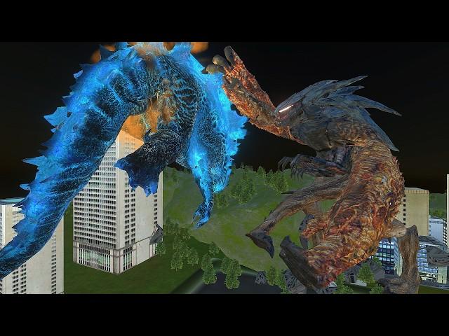The Awakening of MUTO Prime: Blue Nuclear Godzilla VS. MUTO Prime! - Animal Revolt Battle Simulator