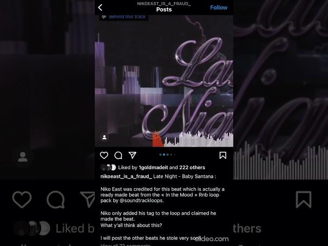 Niko East is a FRAUD (All ig posts)