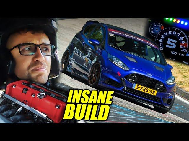 MADNESS! 450hp K20 TURBO VTEC Ford Fiesta ST! // Nürburgring