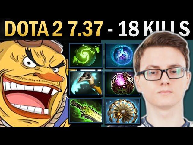 Techies Gameplay Miracle with 18 Kills and Octarine - Dota 7.37