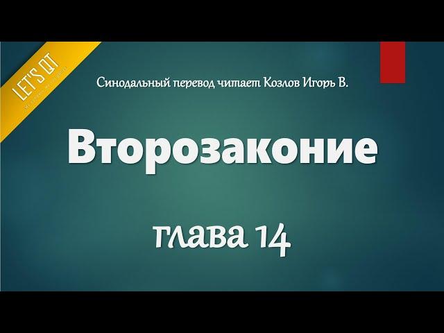 [Аудио Библия]0167. Второзаконие, Глава 14 - LET'S QT