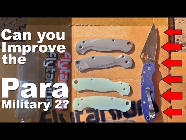 Can new Scales Improve the Best Pocket Knife of All Time? Flytanium & the Spyderco Para Military 2