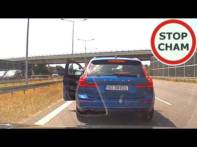 Volvo wyhamowało BMW na A2 - nagranie z BMW #1566 Wasze Filmy