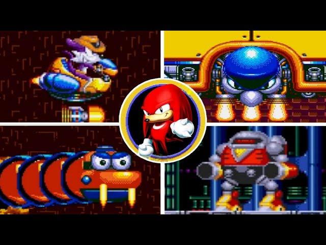 Sonic Triple Trouble 16-Bit - All Bosses + Cutscenes (Knuckles Story)