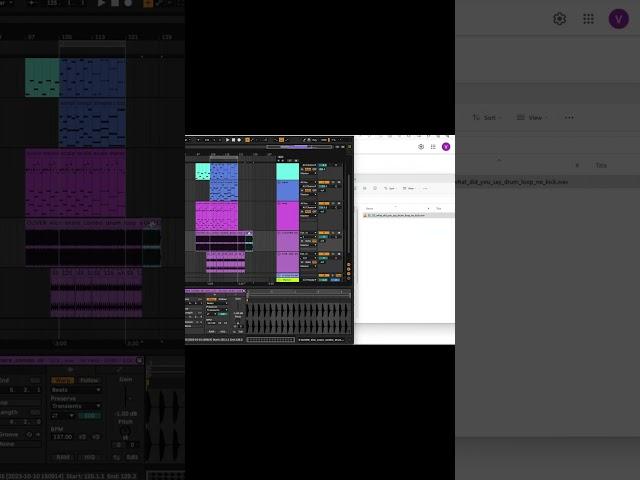 Cool Ableton tip - drag samples to desktop