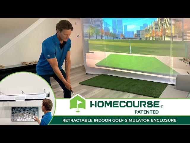 HomeCourse ProScreen 180  - The Premier Indoor Golf Simulator Enclosure