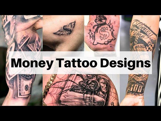 Money tattoo designs | Dollar tattoo designs | Money bag tattoo | Lets style buddy