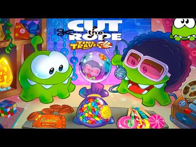 Ам Ням и ДИСКО ЭРА Путешествие во Времени Cut the Rope Time Travel #7 Детское Игровое Видео