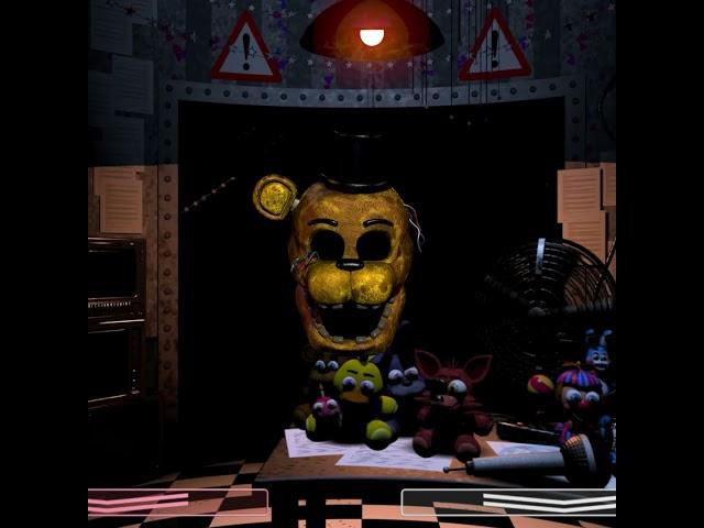 Withered Golden Freddy FNaF in Real Time Voice Line Animated