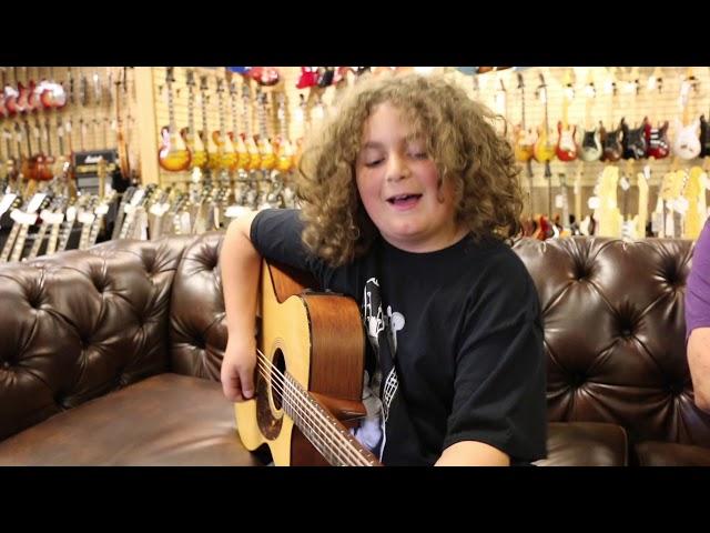 10-year-old Elie Samouhi singing Tom Petty "Runnin' Down A Dream" - Martin 000C-16GTE