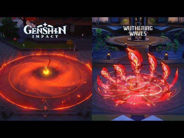 Can Genshin Impact's Pyro character's skill animation beat Changli's skill animation?