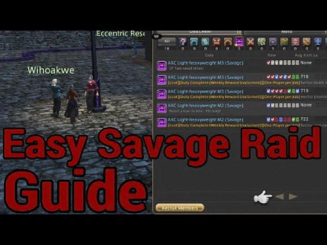 Easy Savage Raid Guide for FFXIV