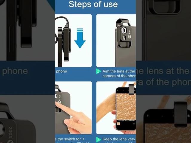 Pocket Microscope Lens for Phones | Needious.com | 200X Zoom | Lens #Shorts #lens #PocketLens