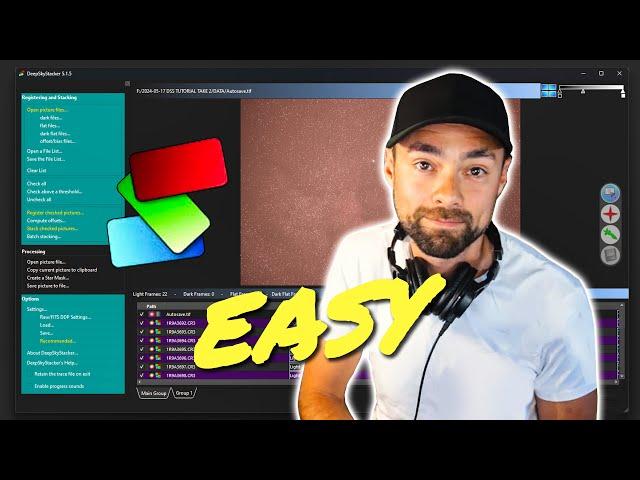 Astrophotography Tutorial: Image Stacking in DeepSkyStacker