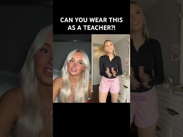 Can you actually wear THIS as a TEACHER?! @cashandkate #outfit #fashion #teacher