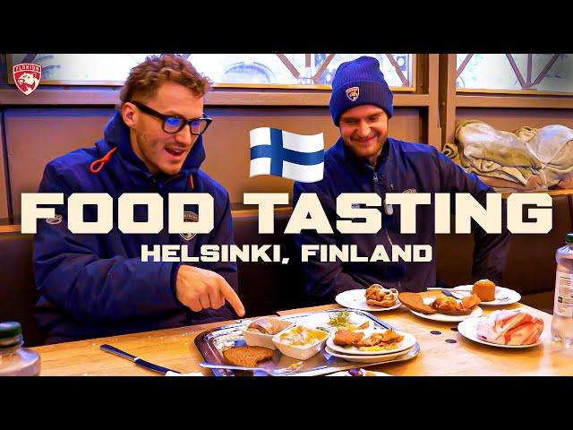 "I still love your country, but I don't like that one as much"  | Tkachuk & Barkov Eat Finnish Food