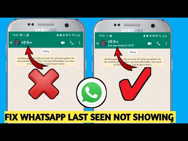 How To Fix WhatsApp Last Seen Not Showing problem(last seen not displayed in whatsApp)