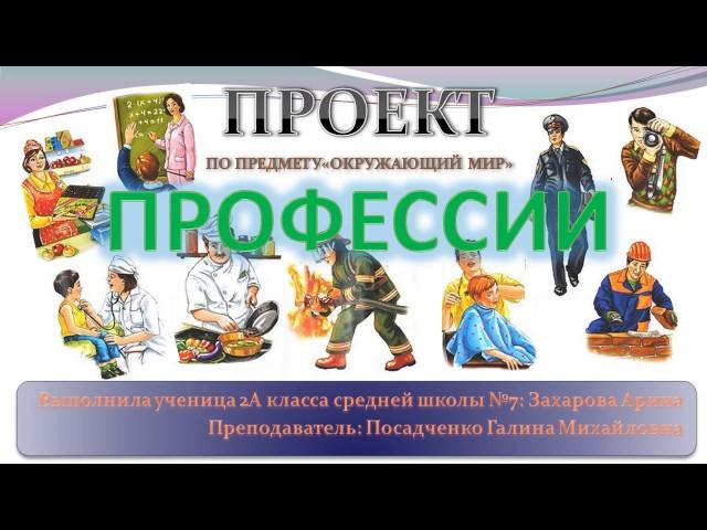 Проект "ПРОФЕССИИ"