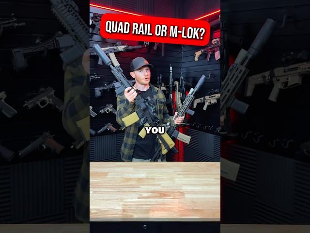 Quad Rail vs M-Lok AR15? #shorts