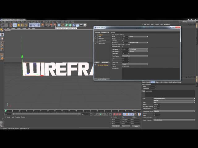 How to Make Wireframe Text in Cinema 4d