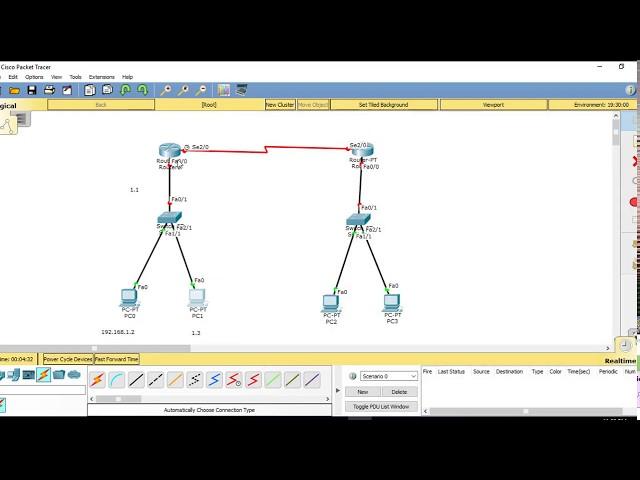 Connecting 2 router in cisco packet tracer  in urdu