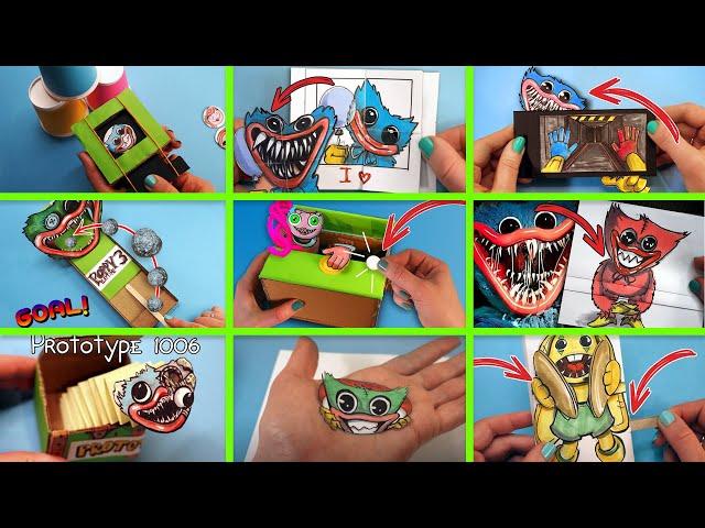 9 ИДЕЙ игр и поделок ПОППИ ПЛЕЙТАЙМ из картона | Poppy Playtime