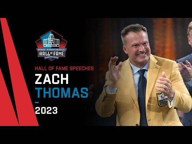 Zach Thomas' Full Hall of Fame Speech | 2023 Pro Football Hall of Fame | NFL