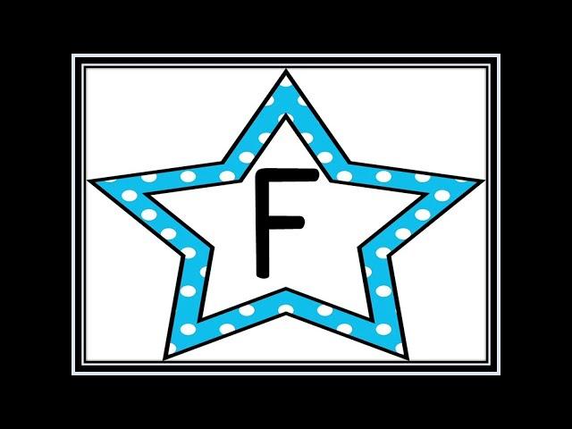 Blue Star ABCs!  Learn Uppercase Letters for Preschool & Kindergarten | Fun & Educational