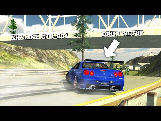 SETUP DRIFT SKYLINE GTR-R34 [2022]  | car parking multiplayer