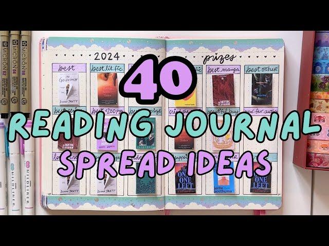 want to spice up your reading journal?  2024 reading journal flip through