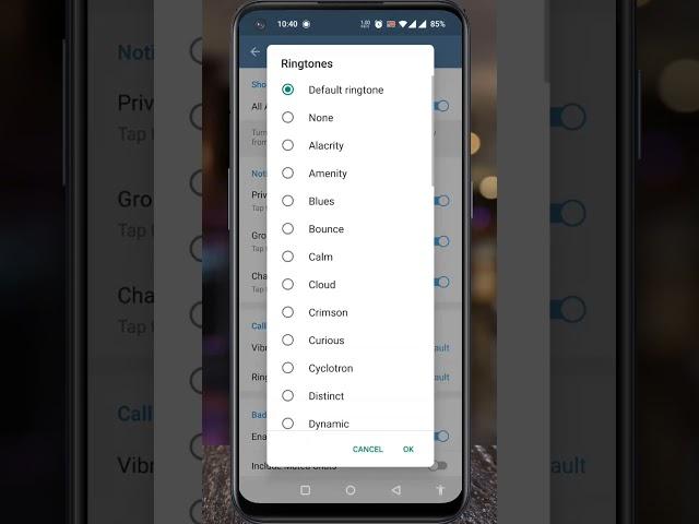 How to Change Call Ringtone on Telegram Messenger #shorts