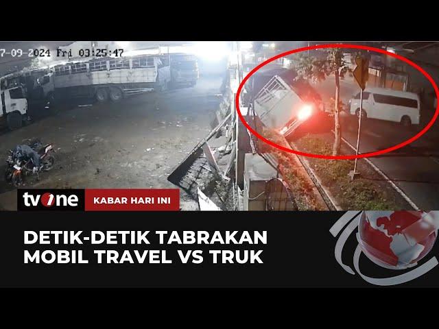 Mobil Travel Adu Banteng Dengan Truk di Wonosobo | Kabar Hari Ini tvOne